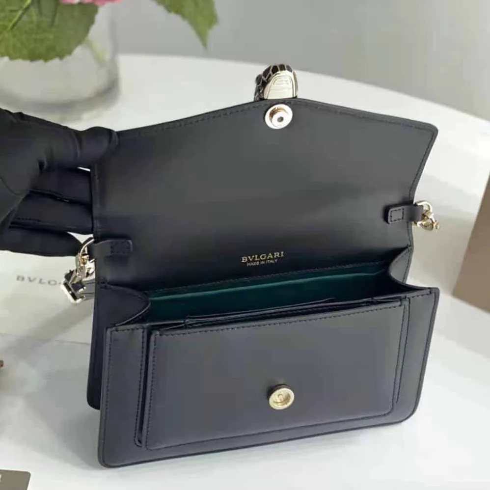 Bvlgari Serpenti Forever East-West Shoulder Bag for Women in Black Bvlgari Serpenti Forever East-West Shoulder Bag for Women in Black