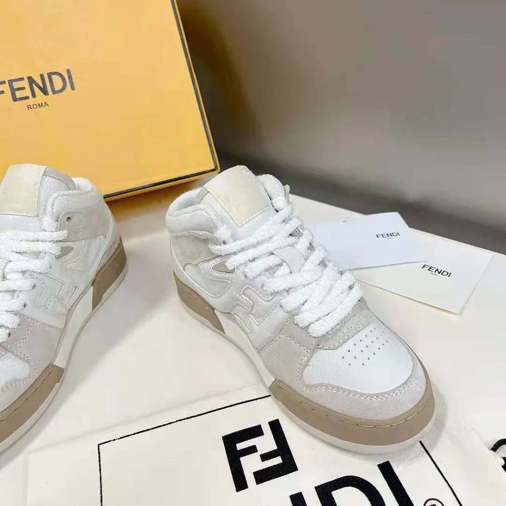 Fendi Fendi Match White Leather High for Women in Tops