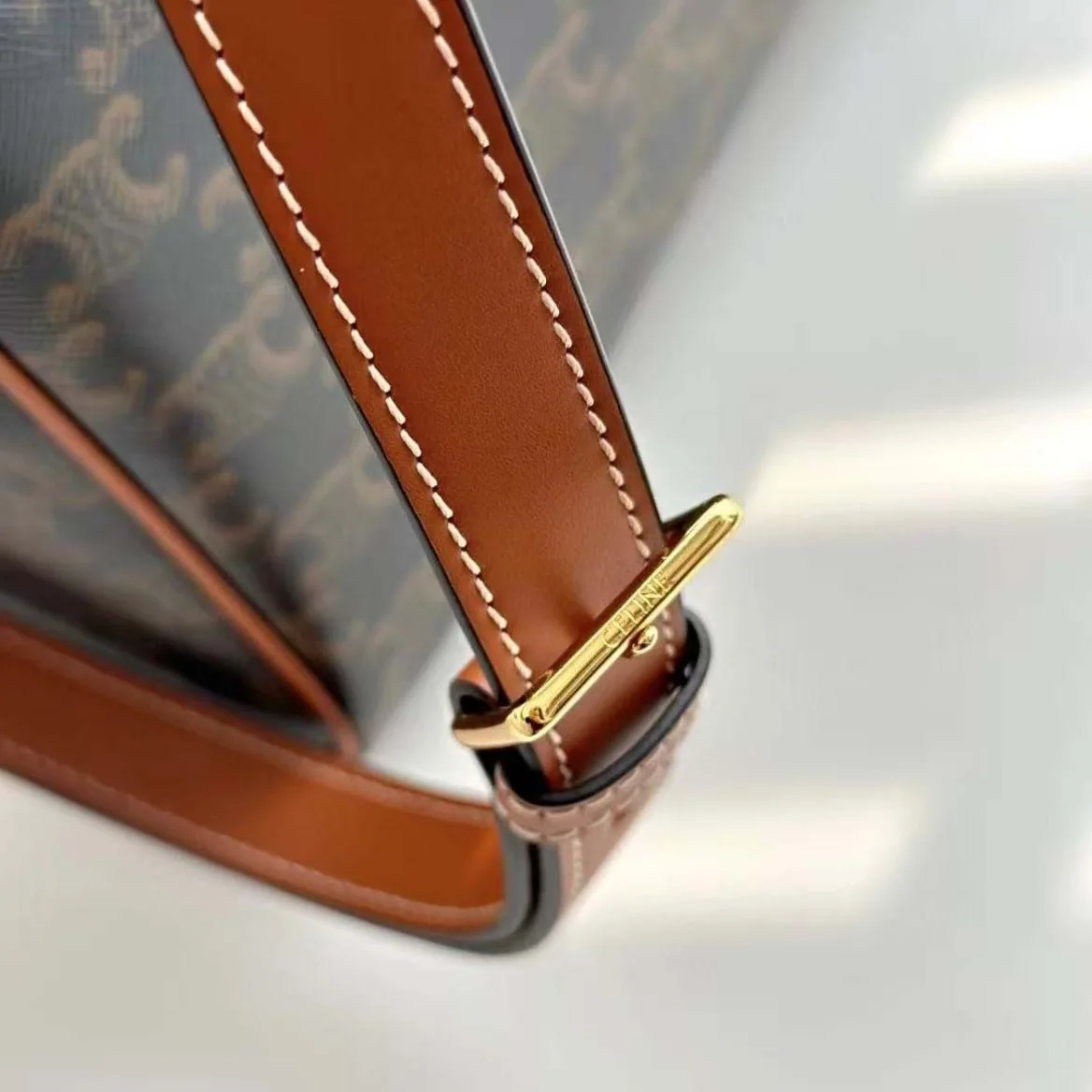 Celine Large Travel Bag in Triomphe Canvas with Celine Print for Unisex