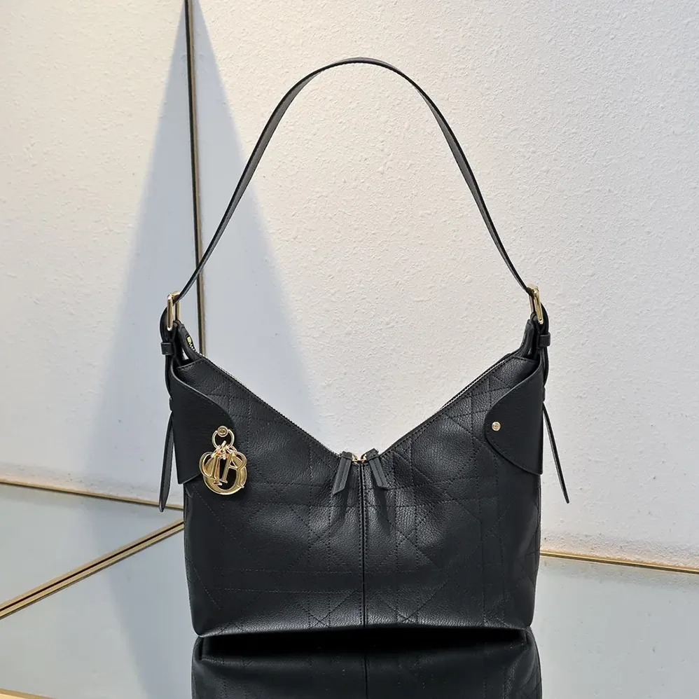 Dior Small Dior Voyage Bag Black Flat Macrocannage Grained Calfskin for Women Dior Small Dior Voyage Bag Black Flat Macrocannage Grained Calfskin for Women