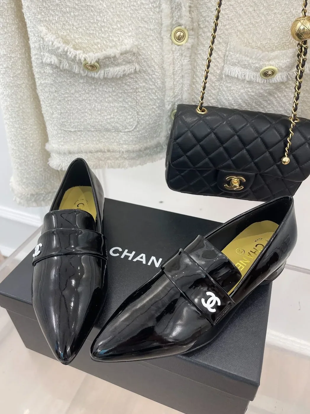 Chanel Loafer With Logo Bright Black for Women Chanel Loafer With Logo Bright Black for Women