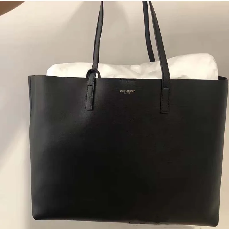 Saint Laurent YSL Shopping Saint Laurent Tote Black Leather for Women Saint Laurent YSL Shopping Saint Laurent Tote Black Leather for Women