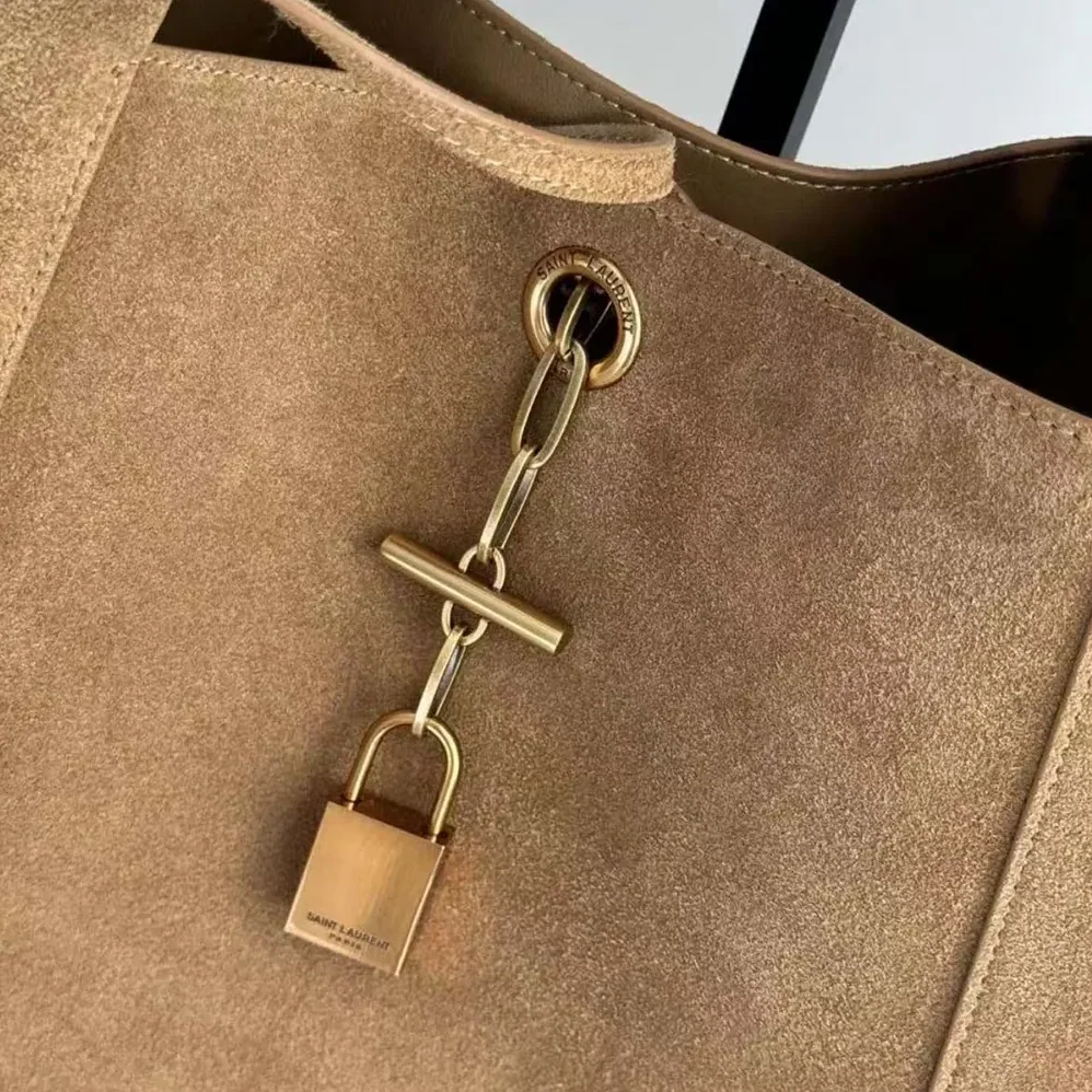 Saint Laurent YSL Hobo Tanger Logo Engraved Shoulder Bag for Women Saint Laurent YSL Hobo Tanger Logo Engraved Shoulder Bag for Women