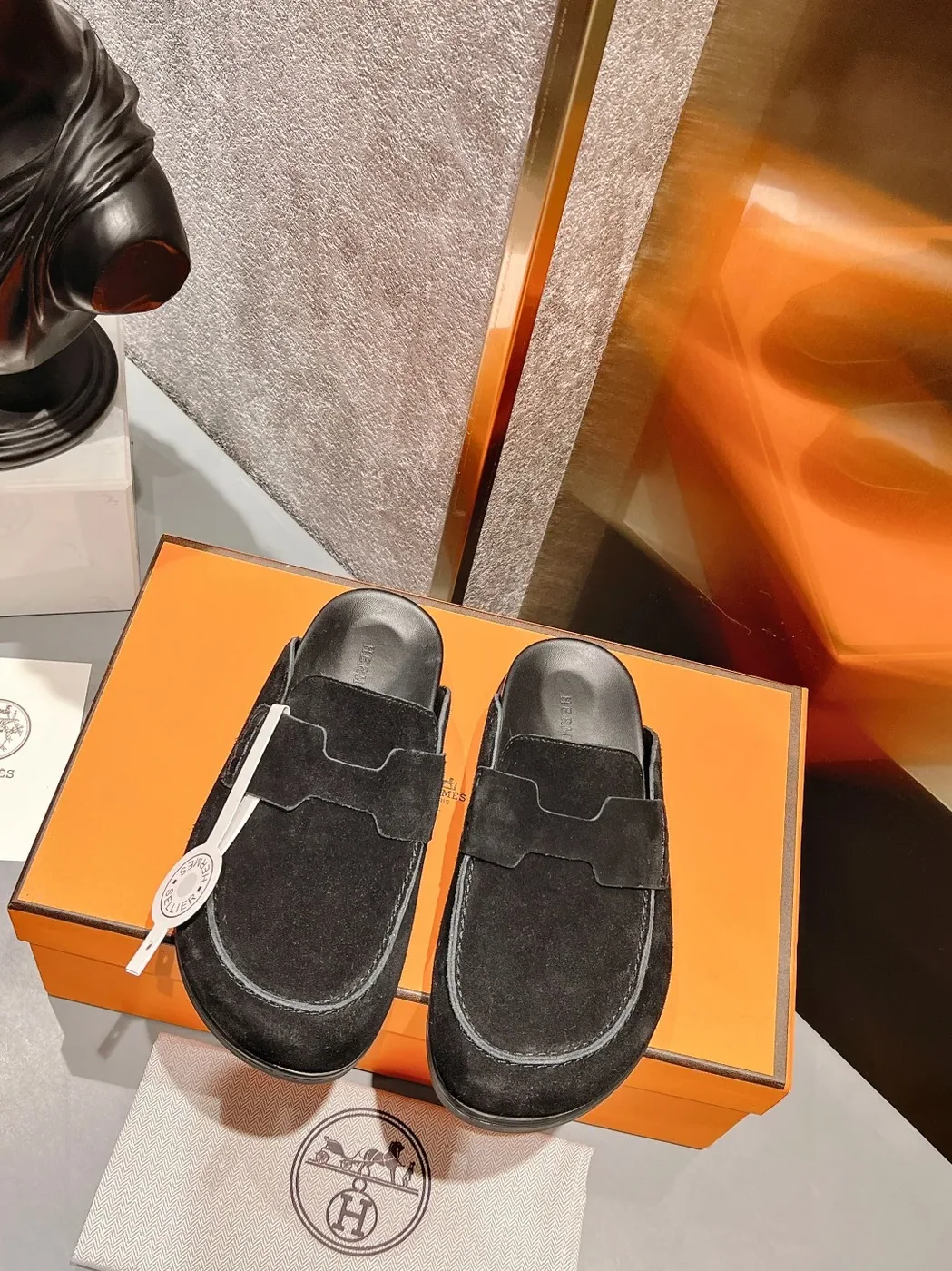 Hermes Go Mule Black Hermes Go Mule Black