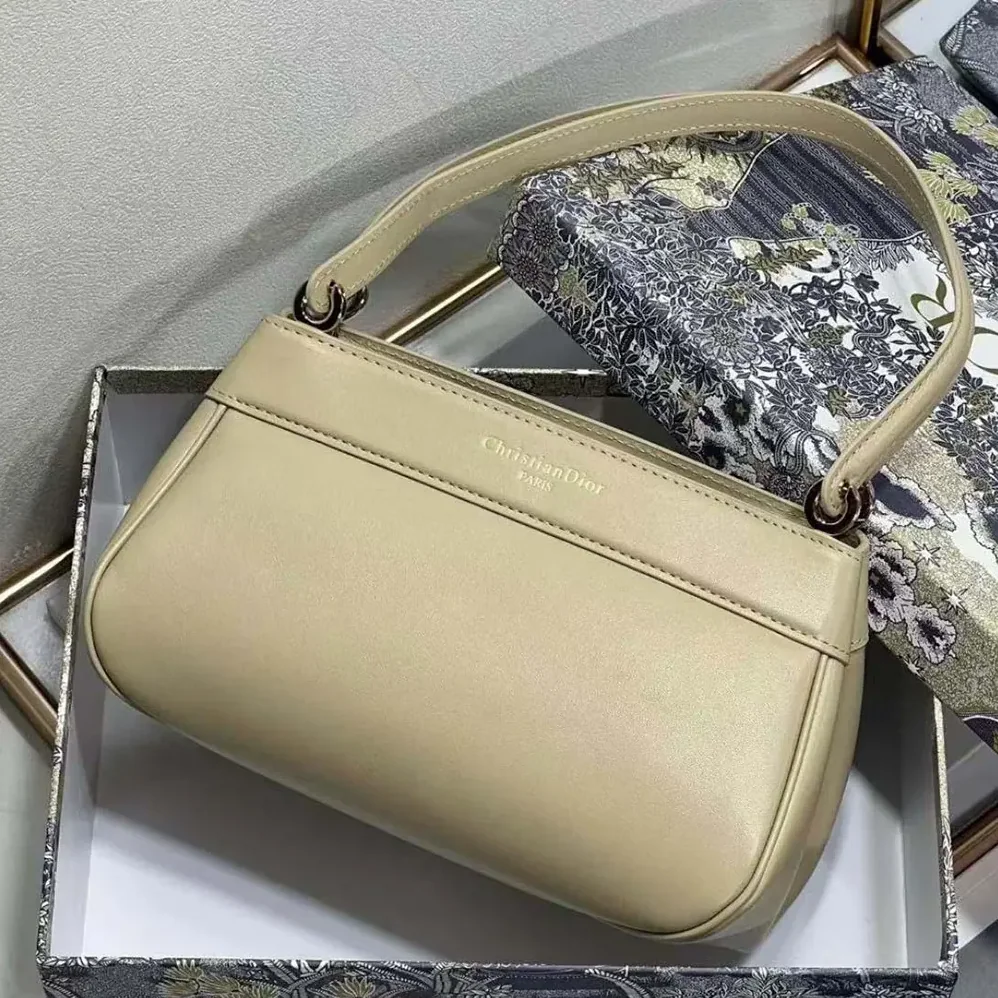Dior Small Dior Key Bag Sandy Box Calfskin for Women