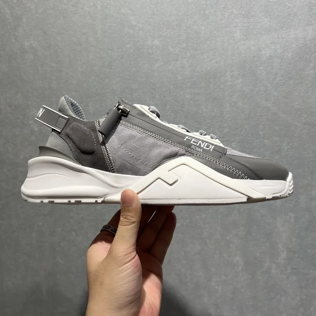 Fendi FD Flow Sneakers Grey 7E1392AD78F1FHF