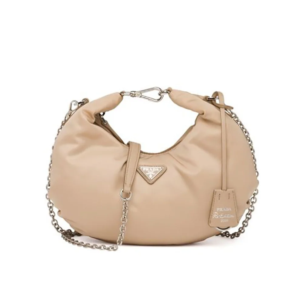 Prada Re-Edition 2006 Nylon Bag for Women in Sandy