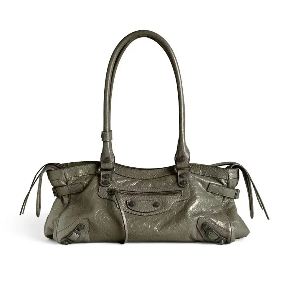 Balenciaga Le City Bag East for Women in West In Army Green Balenciaga Le City Bag East for Women in West In Army Green