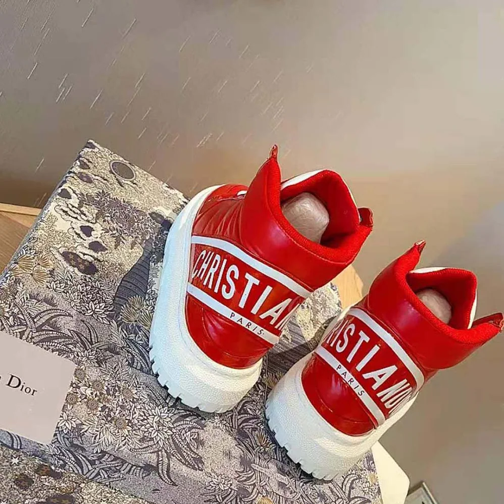 Dior D-Player Sneaker Red Quilted Nylon for Unisex Dior D-Player Sneaker Red Quilted Nylon for Unisex