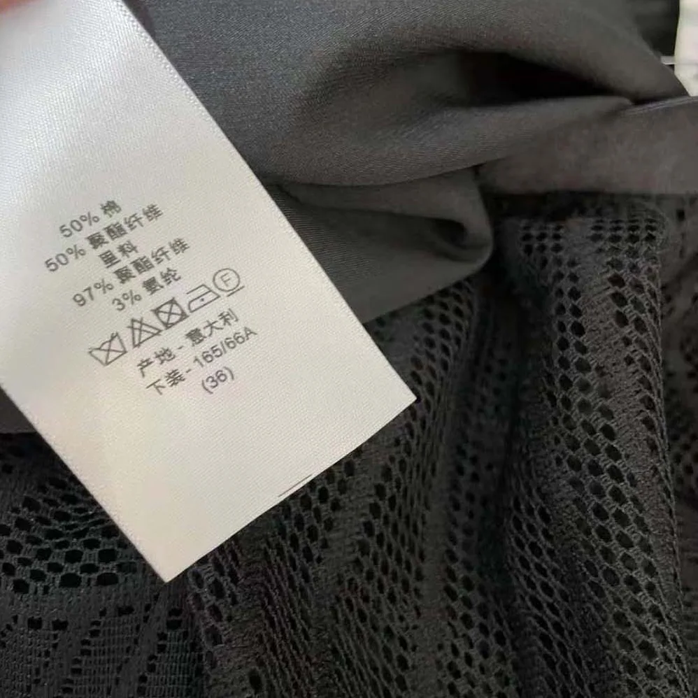 Dior Flared Mid-Length Skirt Black Technical Cotton Lace with D for Women in Lace Butterfly Motif Dior Flared Mid-Length Skirt Black Technical Cotton Lace with D for Women in Lace Butterfly Motif