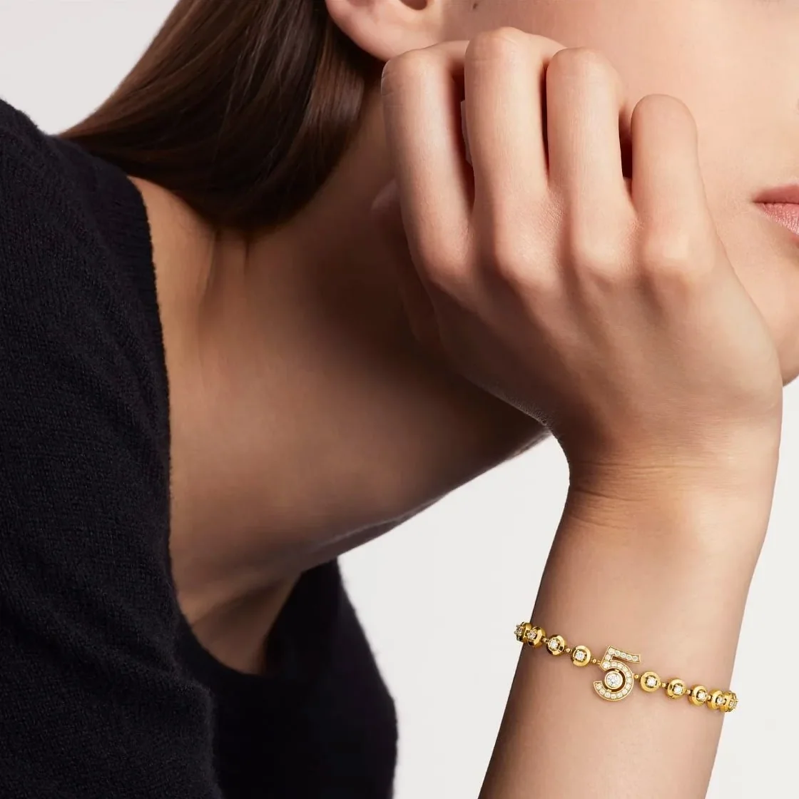 Chanel Eternal N°5 Bracelet Gold Hardware