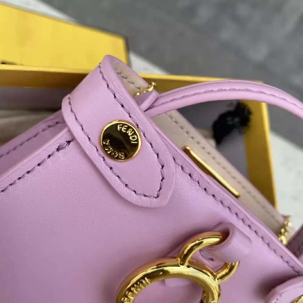 Fendi Pico Peekaboo Charm Light Pink Nappa Leather Charm for Women