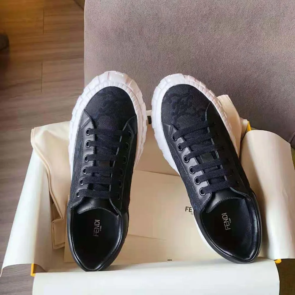 Fendi Force Black Fabric Low for Women in Top Sneakers Fendi Force Black Fabric Low for Women in Top Sneakers