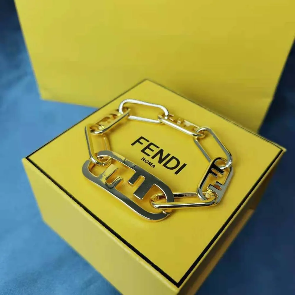 Fendi Olock Bracelet Gold for Women in Colored Fendi Olock Bracelet Gold for Women in Colored