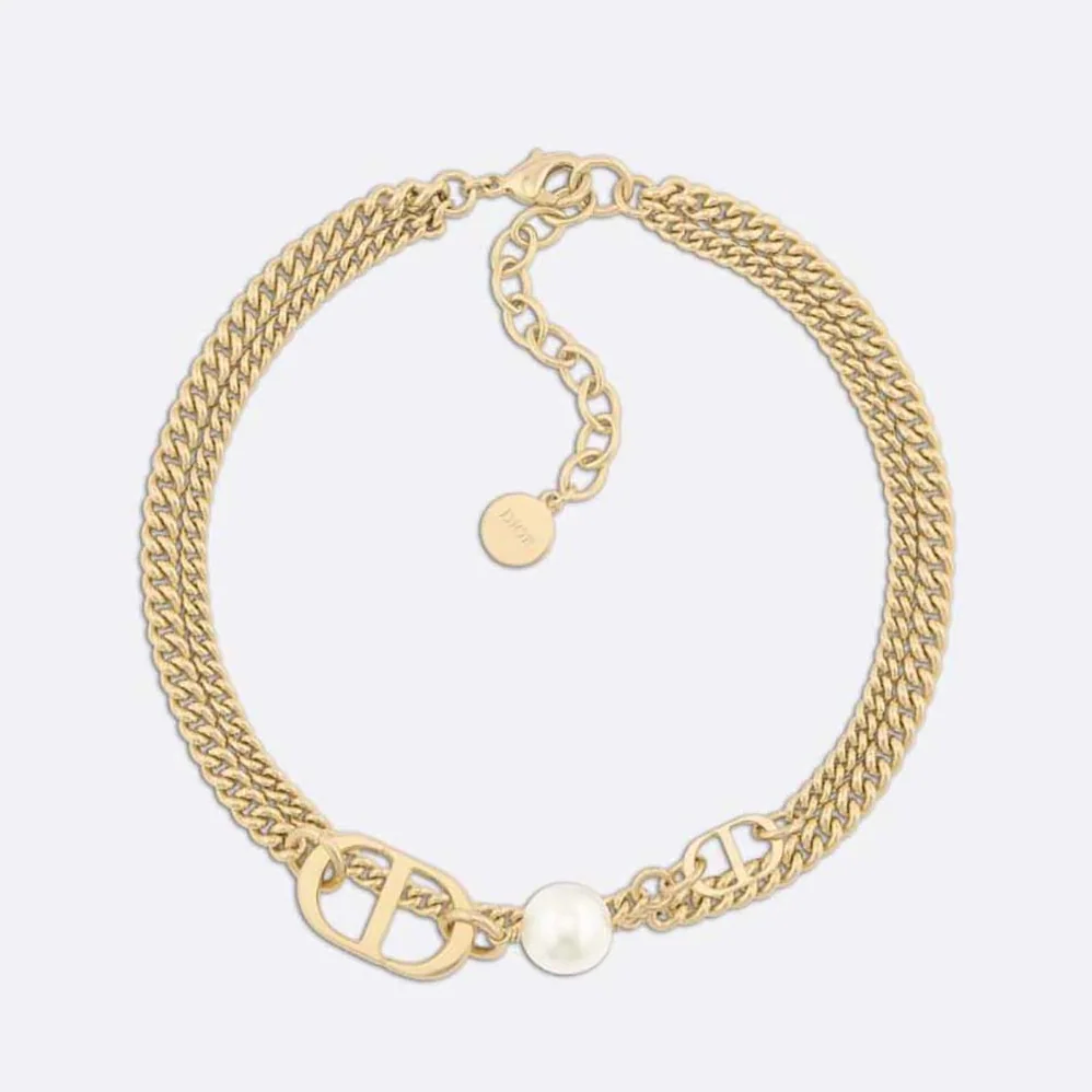 Dior 30 Montaigne Choker Gold for Women in Finish Metal Dior 30 Montaigne Choker Gold for Women in Finish Metal