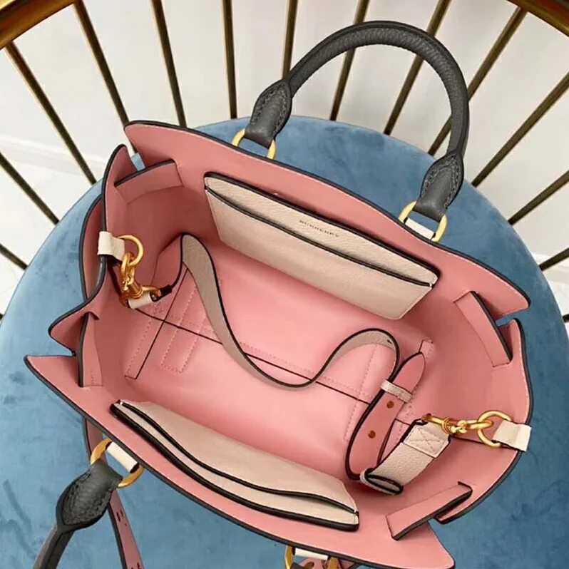 Burberry The Small Tri-Tone Leather Belt Bag for Women in Pink Burberry The Small Tri-Tone Leather Belt Bag for Women in Pink