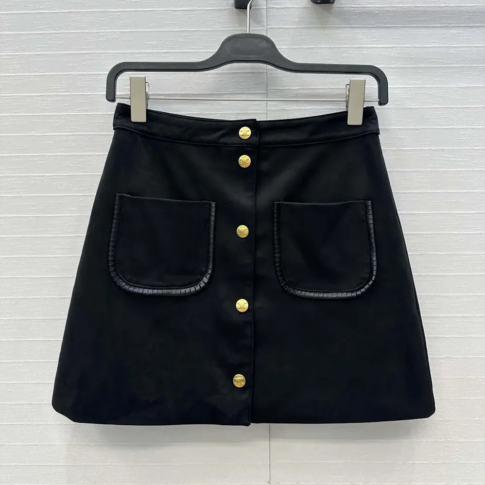 Celine Mini Skirt In Suede for Women Celine Mini Skirt In Suede for Women