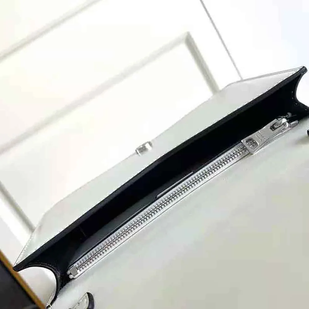 Prada Brushed Leather Shoulder Bag for Women in White