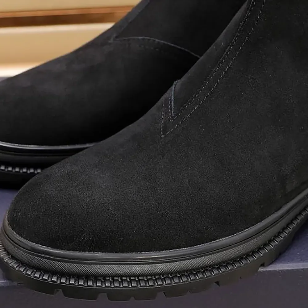 Dior D-Town Ankle Boot Black Suede Calfskin for Men