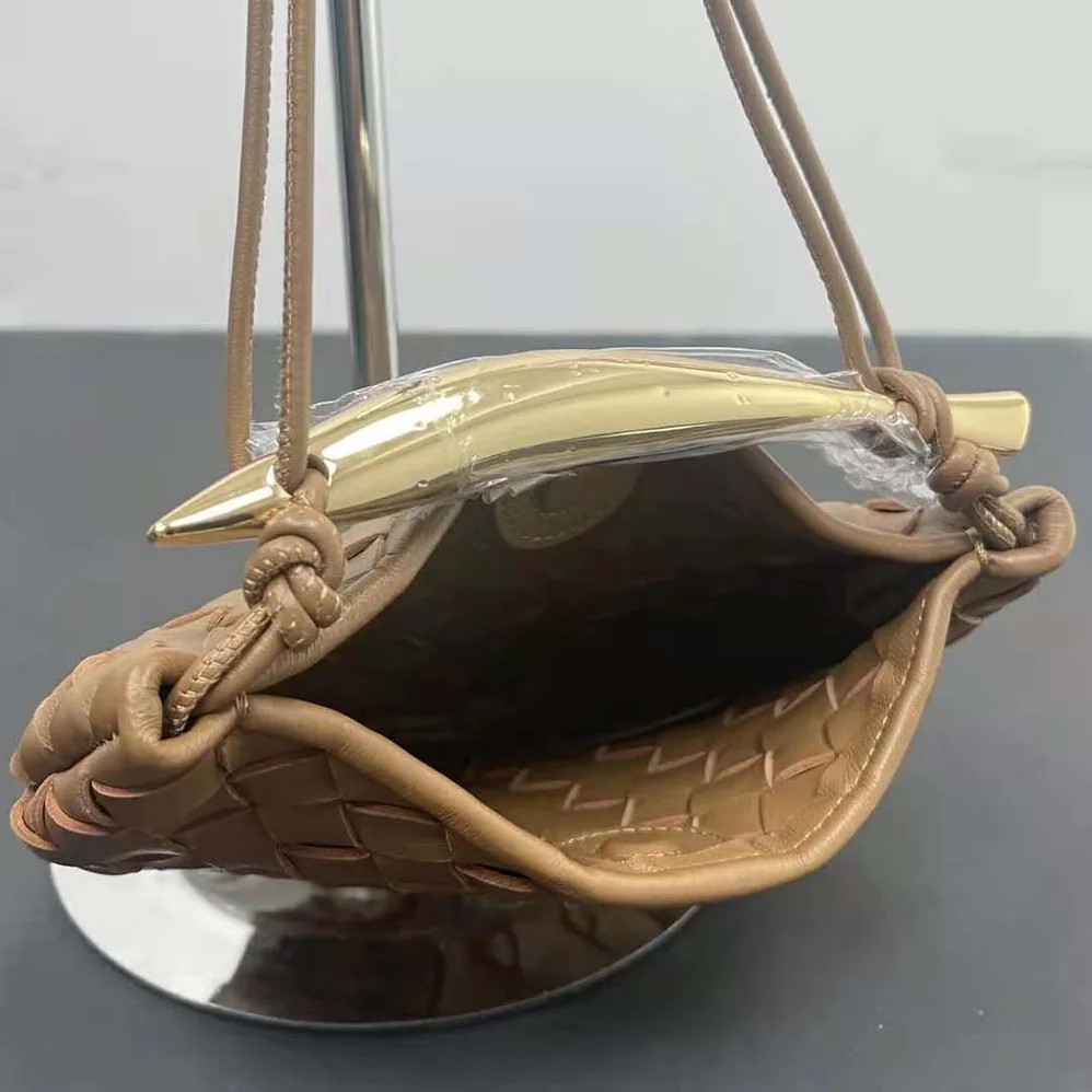 Bottega Veneta Mini Sardine in Supple Lambskin Leather for Women in Brown