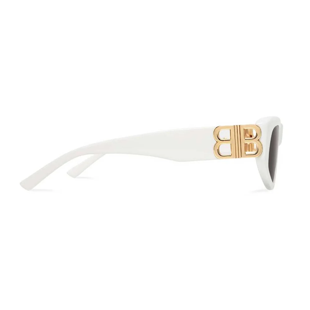 Balenciaga Dynasty D-Frame Sunglasses in White with Grey Lenses for Women Balenciaga Dynasty D-Frame Sunglasses in White with Grey Lenses for Women