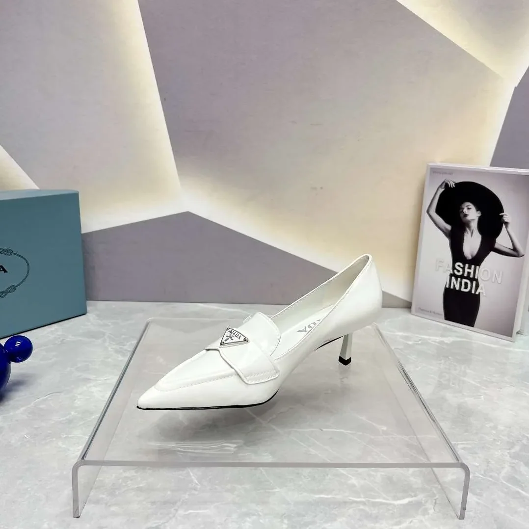 Prada Patent Pumps White Prada Patent Pumps White