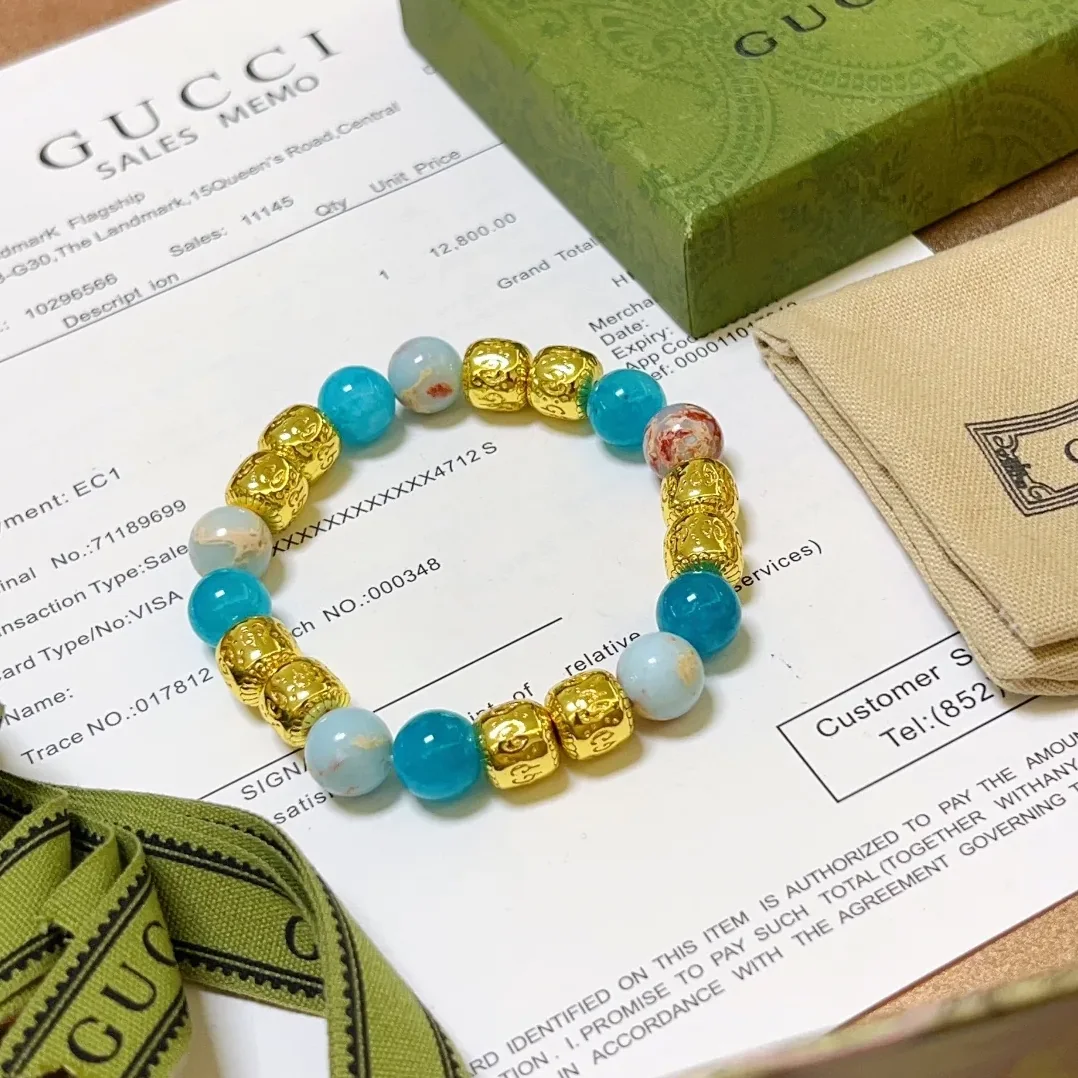 Gucci Natural Stone Bracelet Multicolor