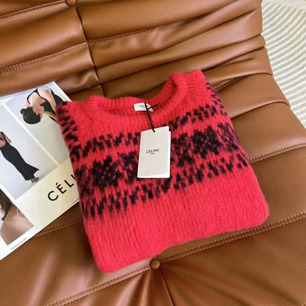 Celine Boxy Sweater in Brushed Wool for Women