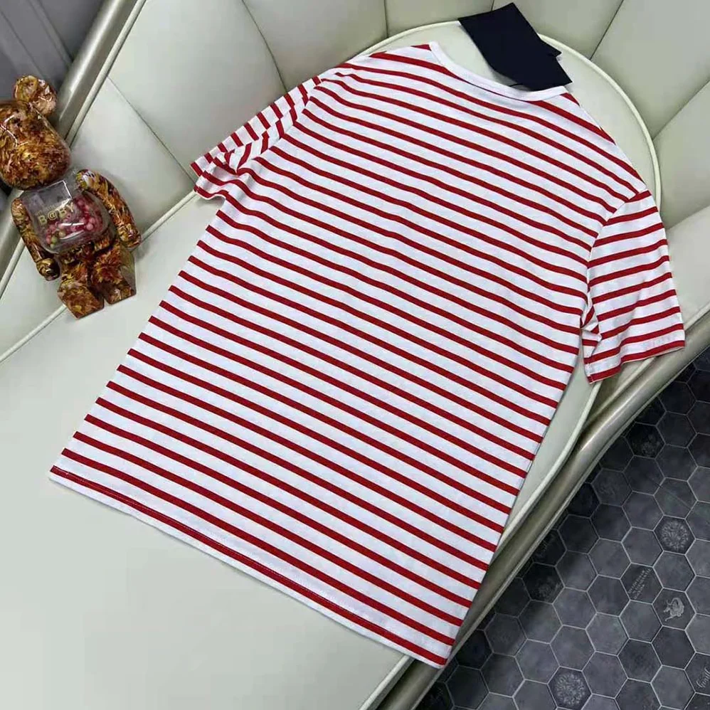 Prada Printed Interlock T-shirt for Women in Red