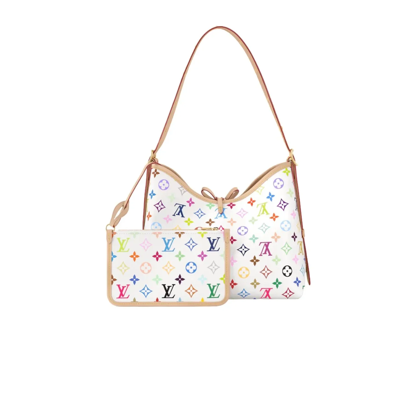 Louis Vuitton LV x TM CarryAll PM Shoulder Bag in Multicolored Gold Hardware