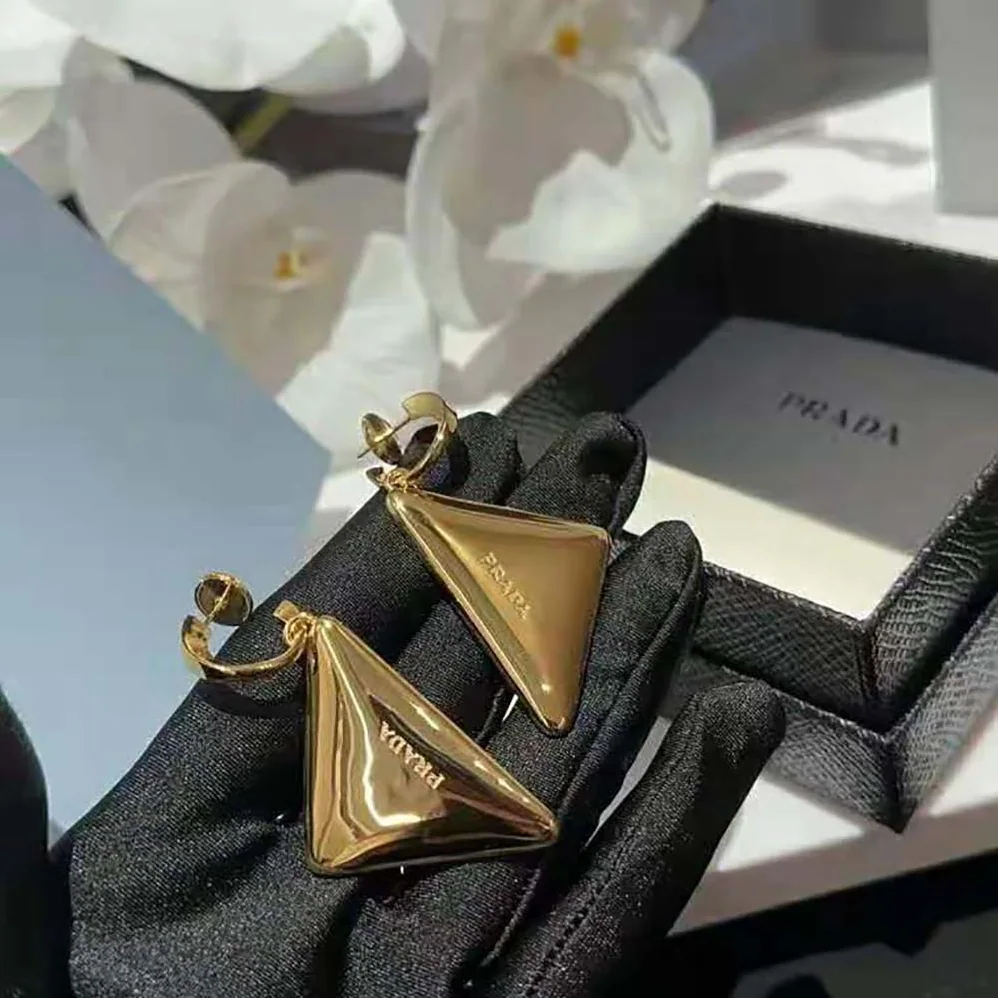 Prada Eternal Gold Medium Drop Earrings in Yellow Gold for Women Prada Eternal Gold Medium Drop Earrings in Yellow Gold for Women