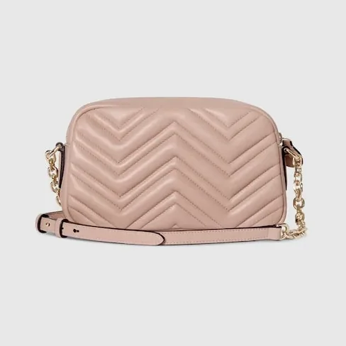 Gucci Marmont Camera Small Shoulder Bag in Pink Beige Gold Hardware Gucci Marmont Camera Small Shoulder Bag in Pink Beige Gold Hardware