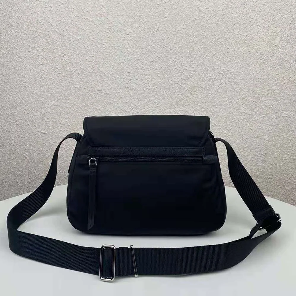 Prada Nylon Shoulder Bag for Women in Black