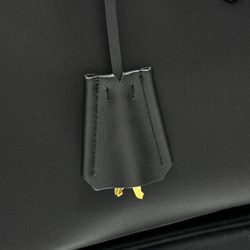 Prada Re-Nylon and Leather Medium Top for Women in handle Bag with Padlock