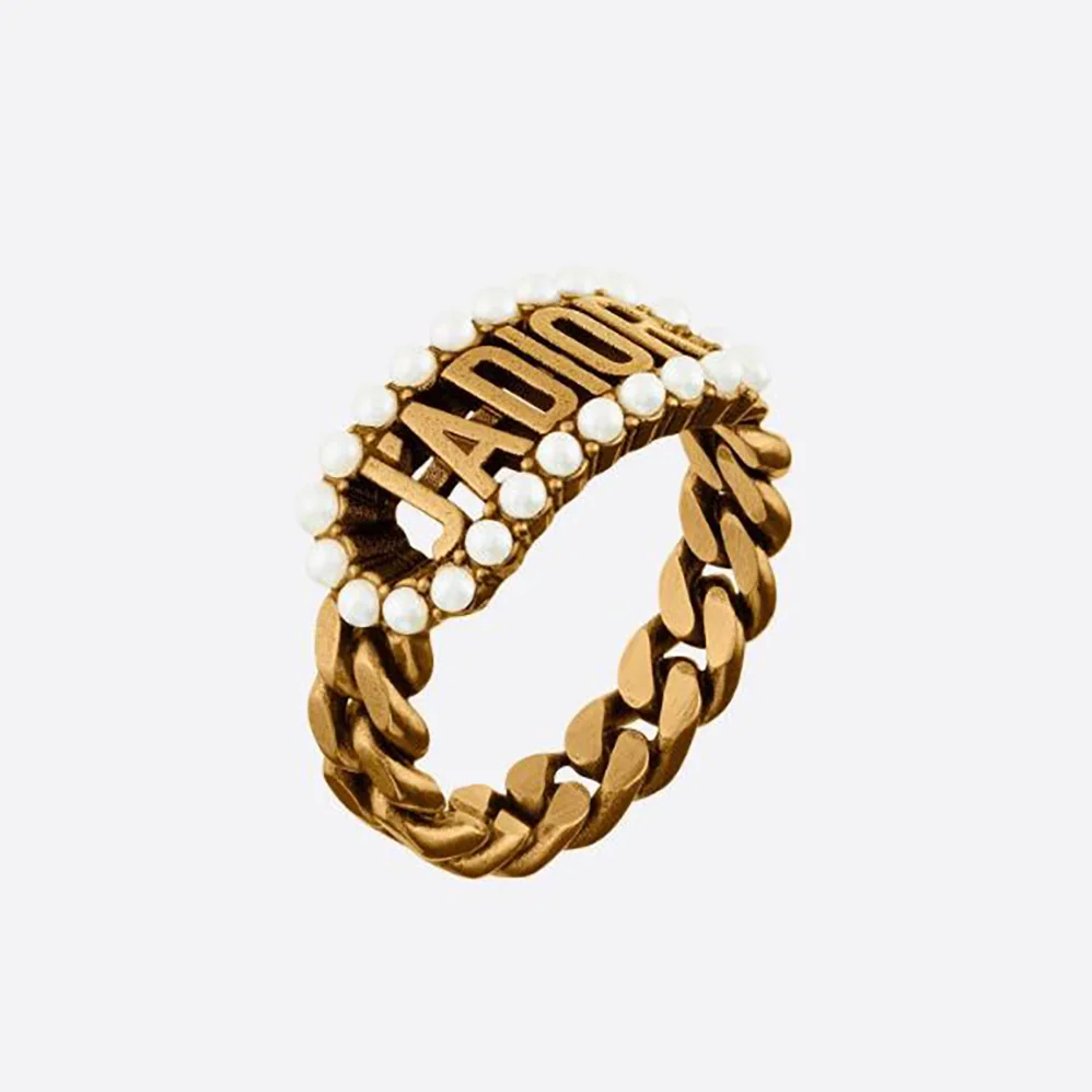 Dior J'Adior Ring Antique Gold for Women in Finish Metal