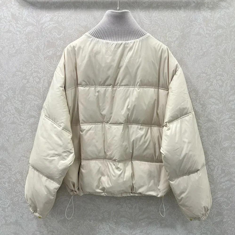 Celine Puffer Jacket In Light Nylon for Women in Beige Celine Puffer Jacket In Light Nylon for Women in Beige