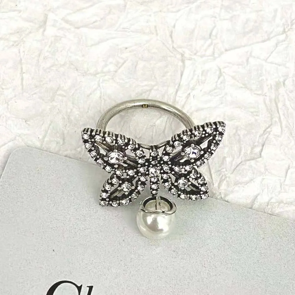 Dior Papillon De Nuit Ring Antique Silver for Women in Finish Metal Dior Papillon De Nuit Ring Antique Silver for Women in Finish Metal