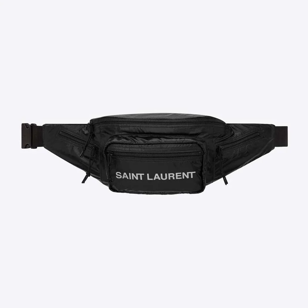 Saint Laurent YSL Nuxx Crossbody Bag in Nylon for Men in Black Saint Laurent YSL Nuxx Crossbody Bag in Nylon for Men in Black
