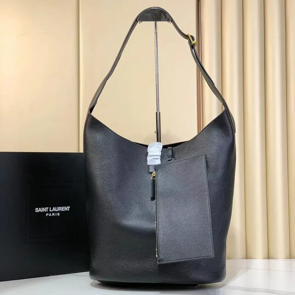 Saint Laurent YSL Le 5 à 7 Hobo in Grained Leather for Women