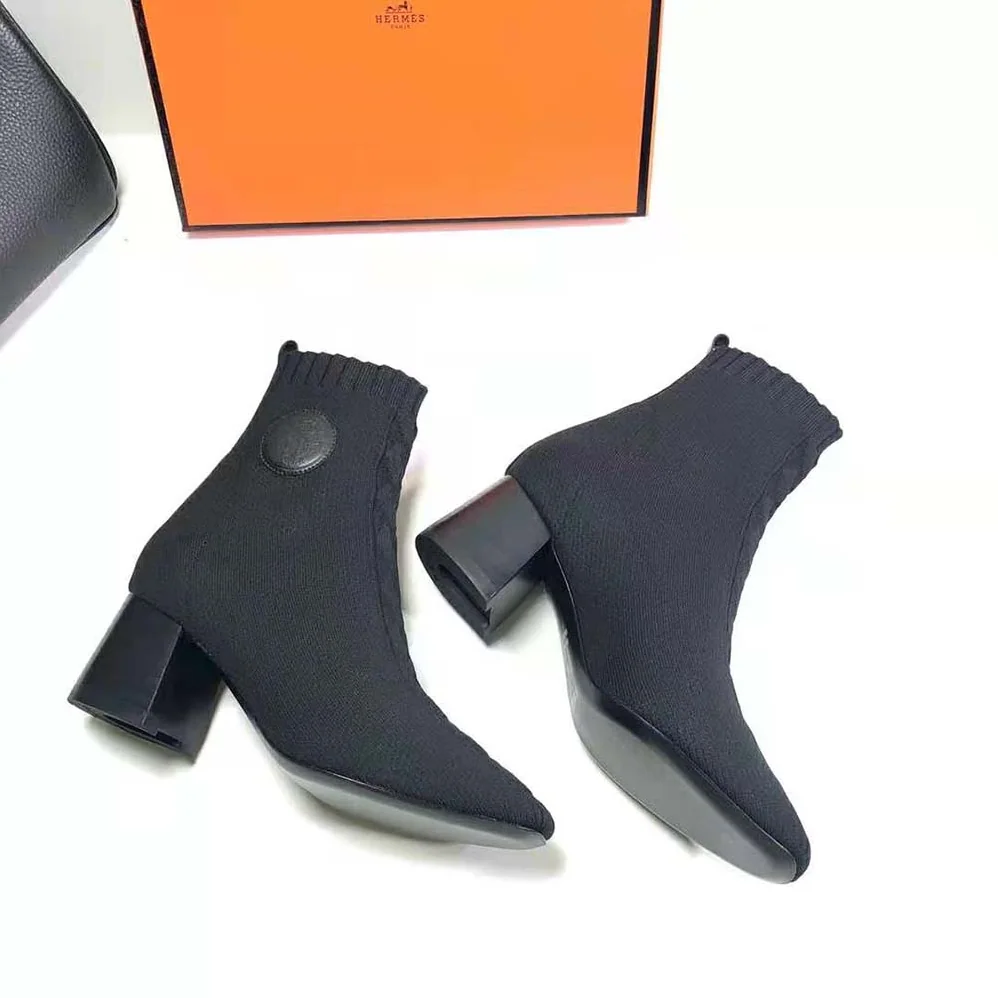 Hermes Volver 60 Ankle Boot in 7cm Heel Height for Women in Black Hermes Volver 60 Ankle Boot in 7cm Heel Height for Women in Black