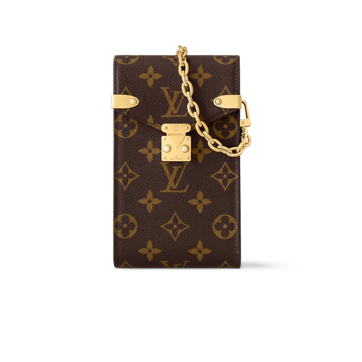Louis Vuitton Phone Pouch Metis in Brown Monogram Gold Hardware