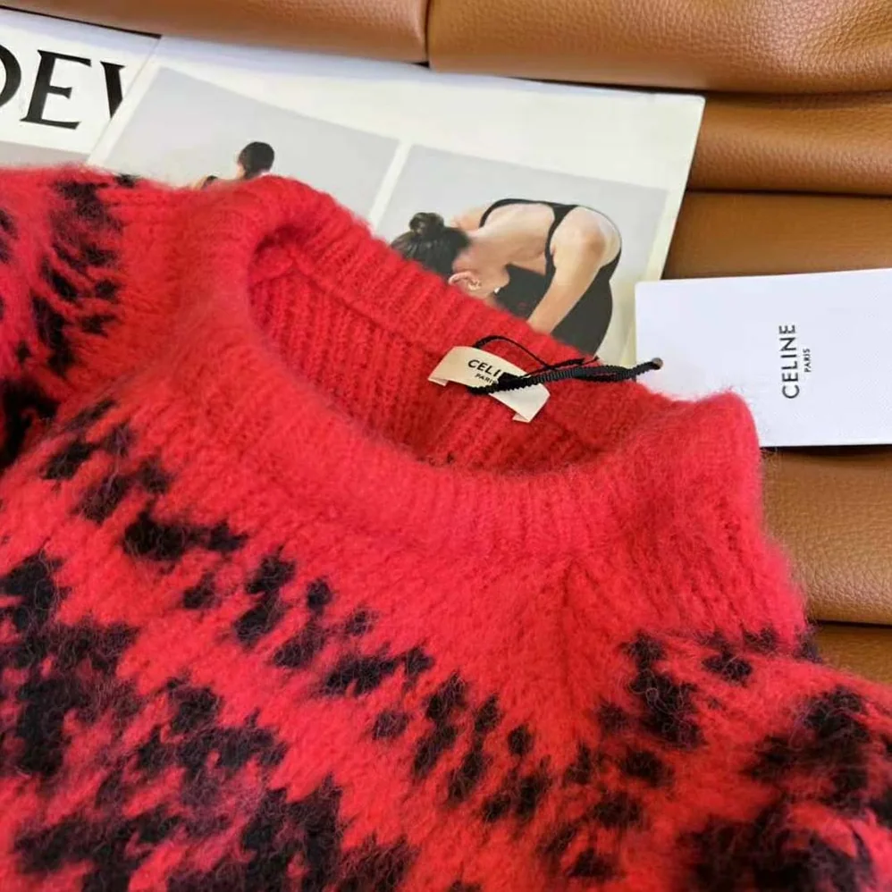Celine Boxy Sweater in Brushed Wool for Women