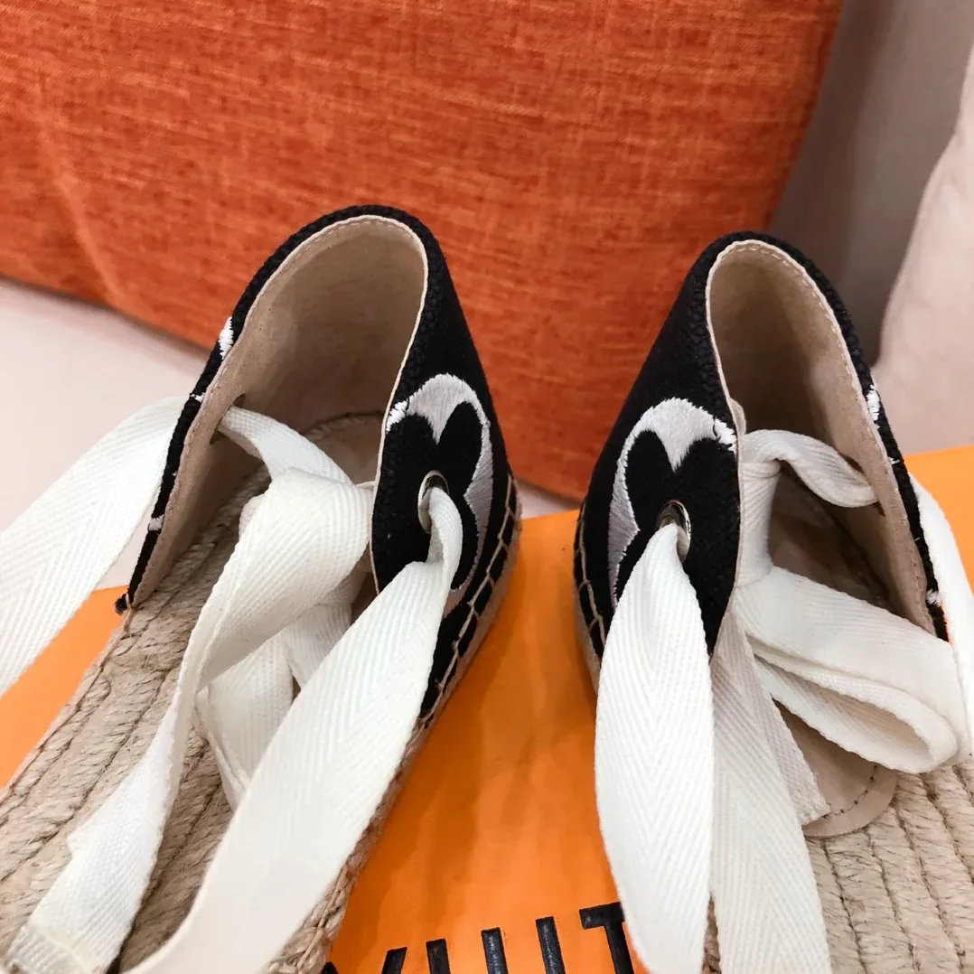 Louis Vuitton Starboard Flat Espadrille Black for Women