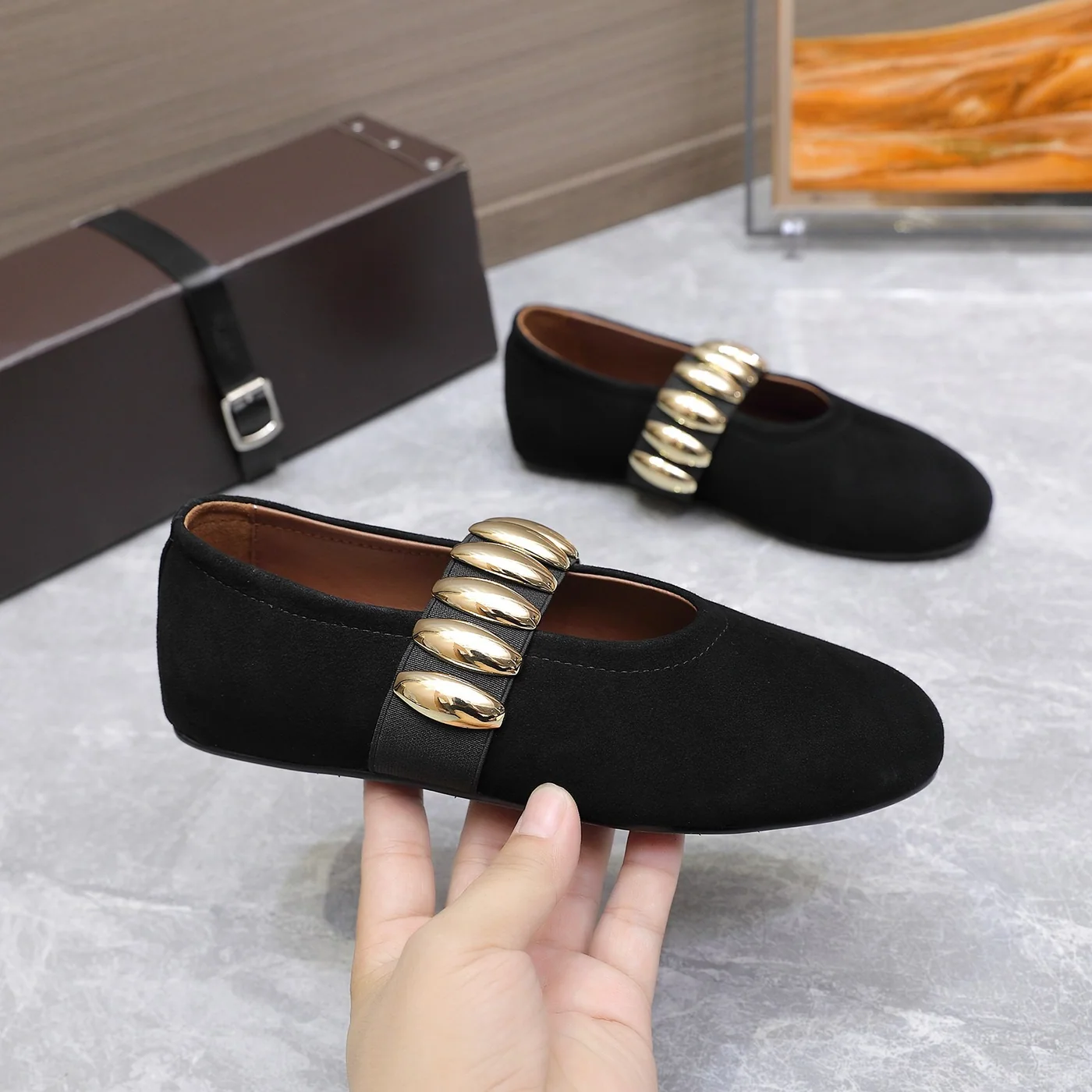 Alaia Jewel Ballet Flats Black - AA3A053CK313 - 999 Alaia Jewel Ballet Flats Black - AA3A053CK313 - 999