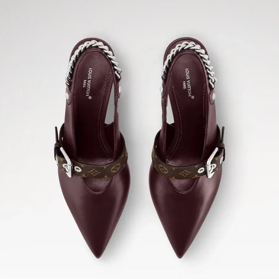 Louis Vuitton LV Vibe Slingback Pump Bordeaux Red 1AICOT
