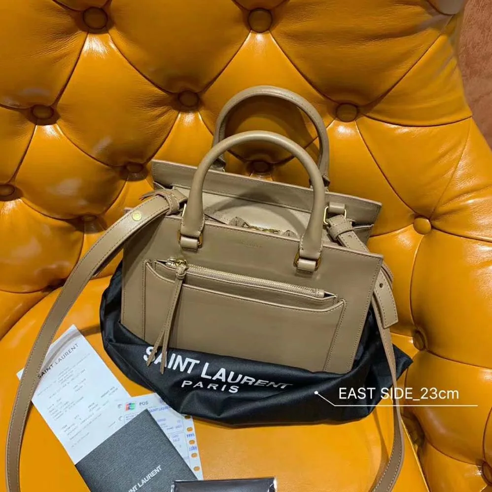 Saint Laurent YSL East Side Small Tote Smooth for Women in Sandy