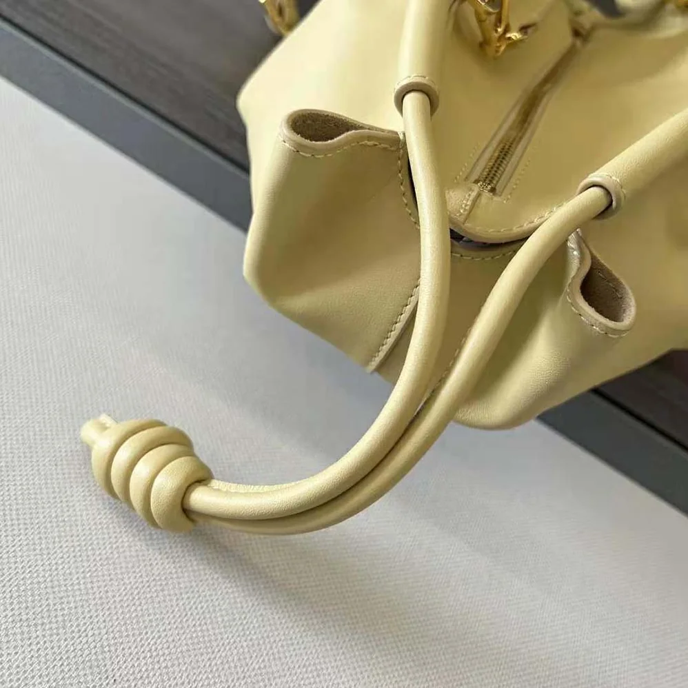 Loewe Small Paseo Bag in Shiny Nappa Calfskin for Women in Gold