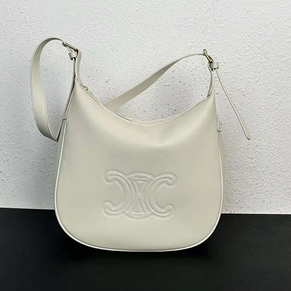 Celine Heloise Bag in Supple Calfskin for Women in White