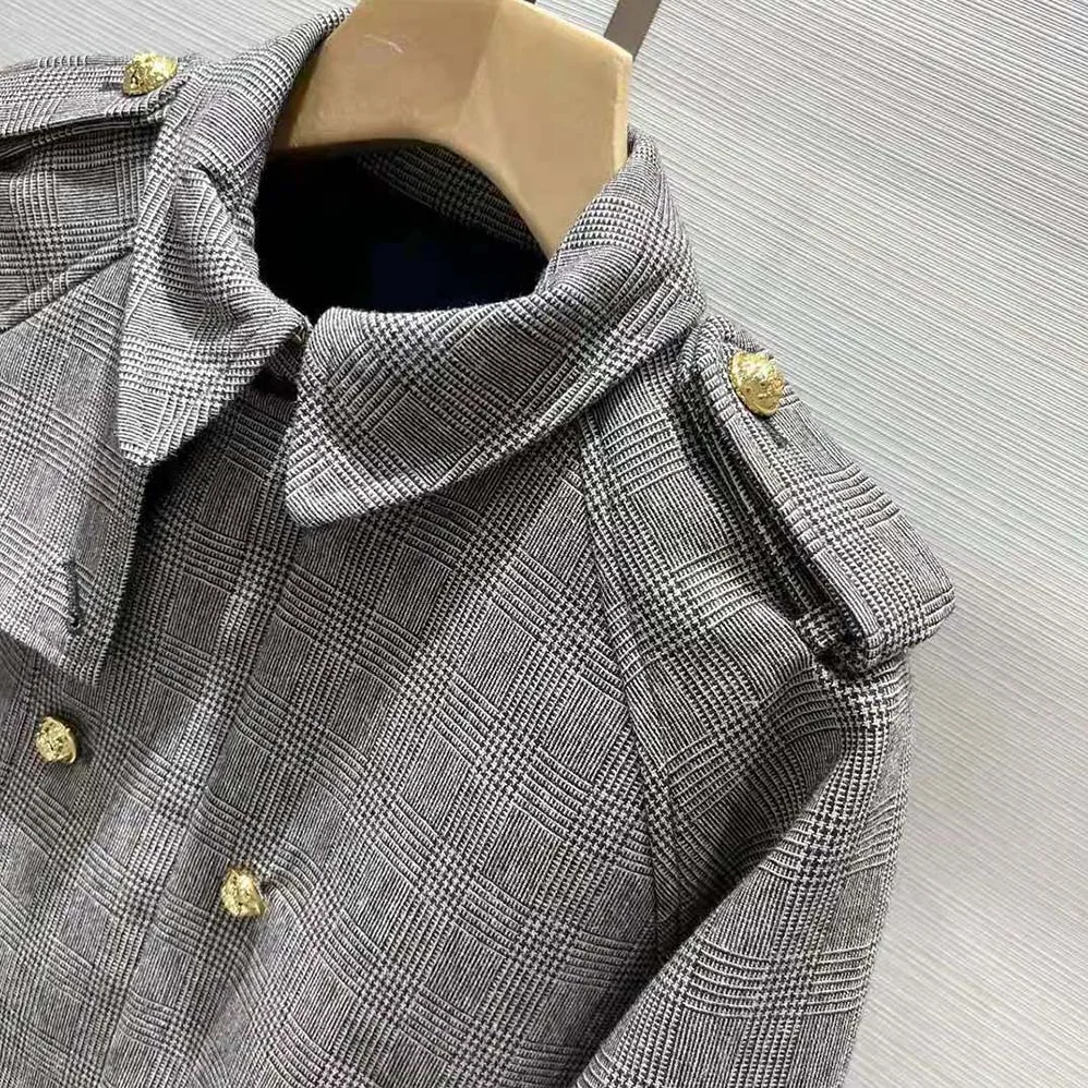 Celine Bomber Jacket in Prince of Wales Flannel for Women Celine Bomber Jacket in Prince of Wales Flannel for Women