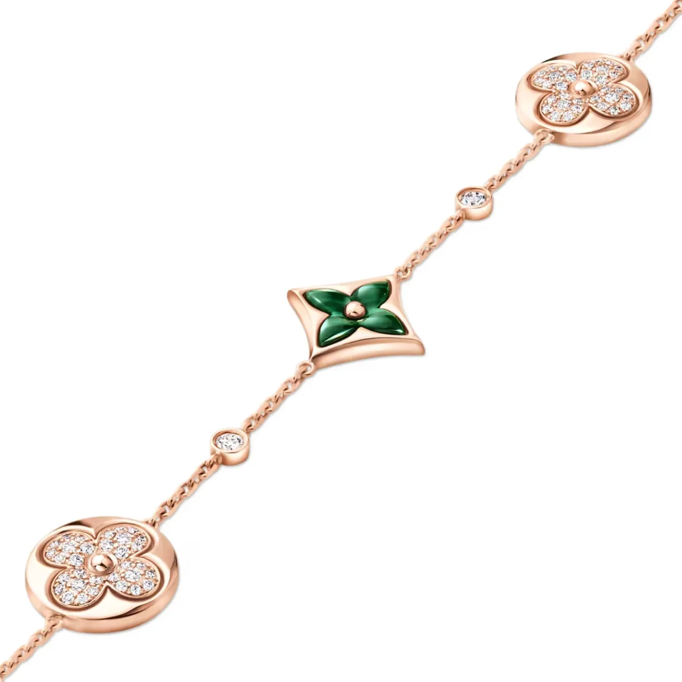 Louis Vuitton Color Blossom BB Star And Sun Multi-Motif Bracelet Pink in Toned